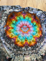 5XL Shirt | Handmade mandala Shirt | Trippy Tie Dye Tee | Super Spiral Shirt | Oversized Tee | Psychedelic Shirt | Long Sleeve Yoga Tee