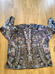 5XL Shirt | Handmade mandala Shirt | Trippy Tie Dye Tee | Super Spiral Shirt | Oversized Tee | Psychedelic Shirt | Long Sleeve Yoga Tee