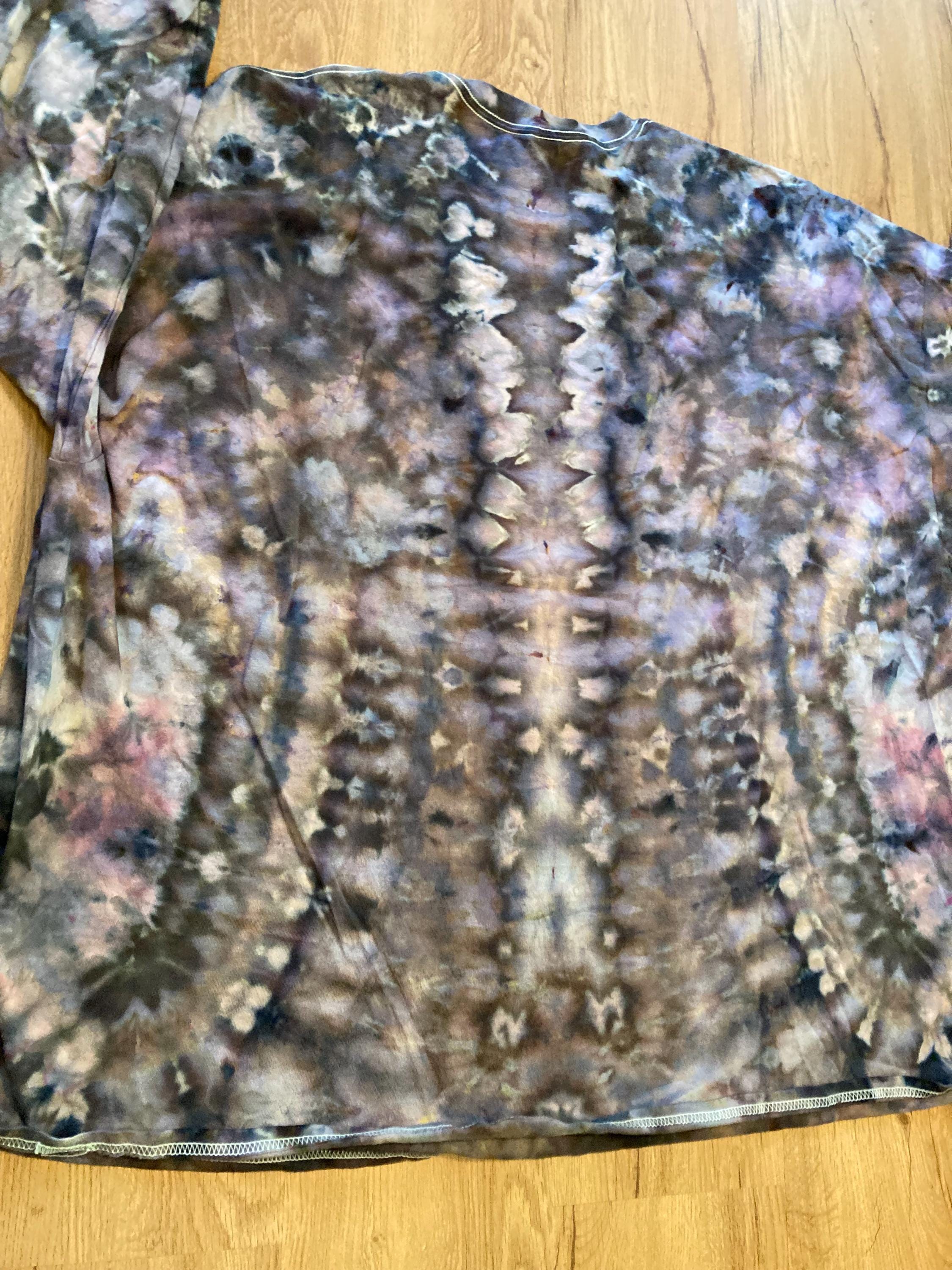 5XL Shirt | Handmade mandala Shirt | Trippy Tie Dye Tee | Super Spiral Shirt | Oversized Tee | Psychedelic Shirt | Long Sleeve Yoga Tee