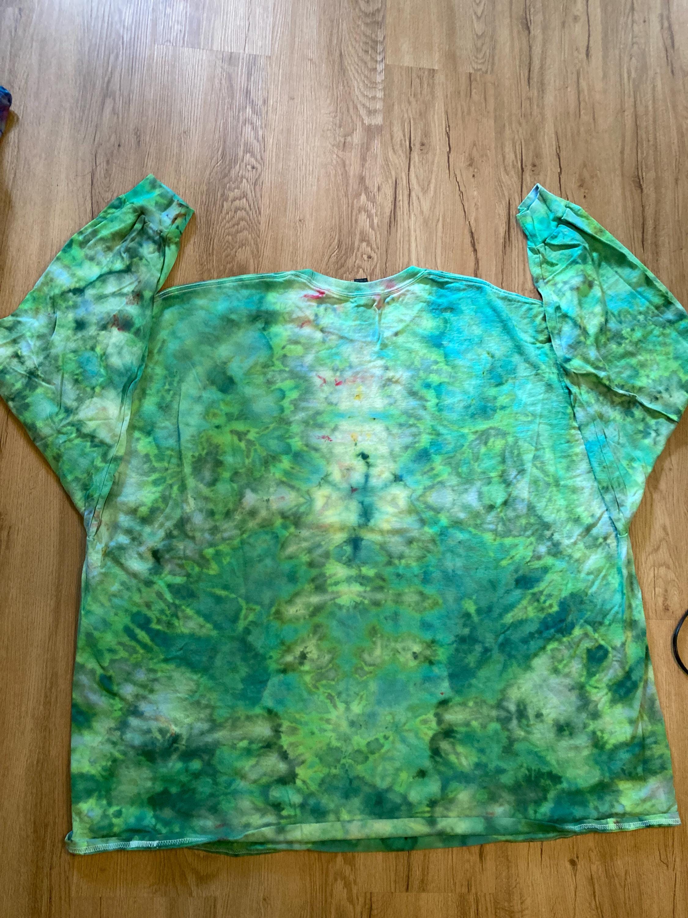5XL Shirt | Handmade mandala Shirt | Trippy Tie Dye Tee | Super Spiral Shirt | Oversized Tee | Psychedelic Shirt | Long Sleeve Yoga Tee