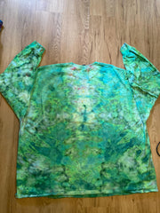 5XL Shirt | Handmade mandala Shirt | Trippy Tie Dye Tee | Super Spiral Shirt | Oversized Tee | Psychedelic Shirt | Long Sleeve Yoga Tee
