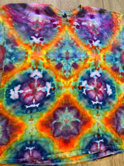 2Xl | fractal Tie Dye Shirt | Psychedelic T Shirt | Galaxy Ice Dye Shirt | Festival Shirt | Mandala Psytrance Shirt | Geode Tie Dye