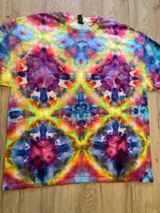 2Xl | fractal Tie Dye Shirt | Psychedelic T Shirt | Galaxy Ice Dye Shirt | Festival Shirt | Mandala Psytrance Shirt | Geode Tie Dye