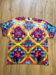 2Xl | fractal Tie Dye Shirt | Psychedelic T Shirt | Galaxy Ice Dye Shirt | Festival Shirt | Mandala Psytrance Shirt | Geode Tie Dye