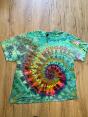 2Xl | Spiral Swirl Tie Dye Shirt | Psychedelic T Shirt | Galaxy Ice Dye Shirt | Festival Shirt | Mandala Psytrance Shirt | Geode Tie Dye