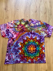 2Xl | Special Tie Dye Shirt | Psychedelic T Shirt | Galaxy Ice Dye Shirt | Festival Shirt | Mandala Psytrance Shirt | Geode Tie Dye