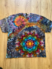2Xl | Special Tie Dye Shirt | Psychedelic T Shirt | Galaxy Ice Dye Shirt | Festival Shirt | Mandala Psytrance Shirt | Geode Tie Dye
