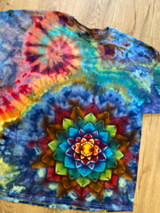 2Xl | Special Tie Dye Shirt | Psychedelic T Shirt | Galaxy Ice Dye Shirt | Festival Shirt | Mandala Psytrance Shirt | Geode Tie Dye