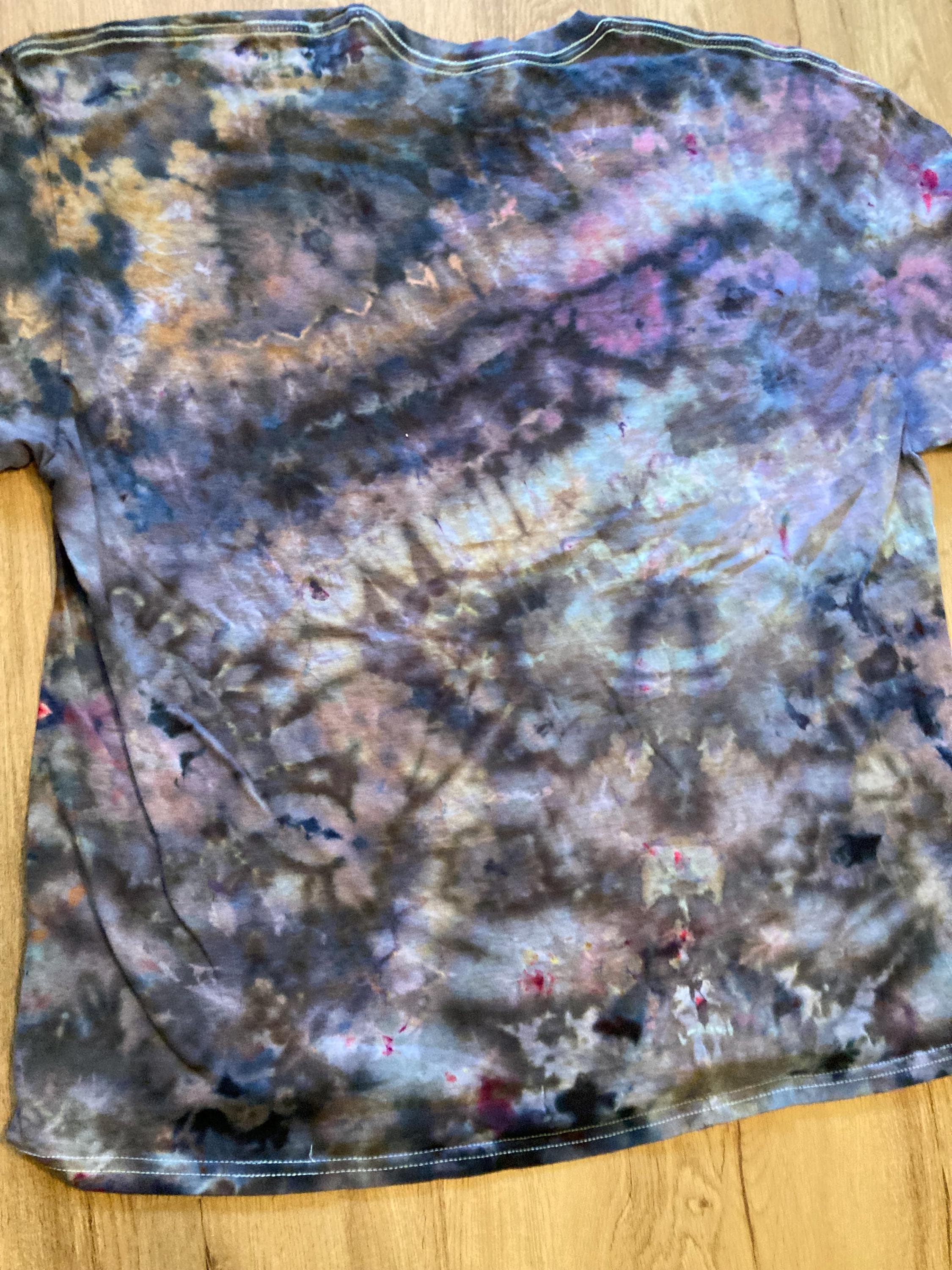 2Xl | Lotus Tie Dye Shirt | Psychedelic T Shirt | Galaxy Ice Dye Shirt | Festival Shirt | Mandala Psytrance Shirt | Geode Tie Dye