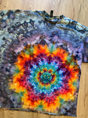 2Xl | Lotus Tie Dye Shirt | Psychedelic T Shirt | Galaxy Ice Dye Shirt | Festival Shirt | Mandala Psytrance Shirt | Geode Tie Dye