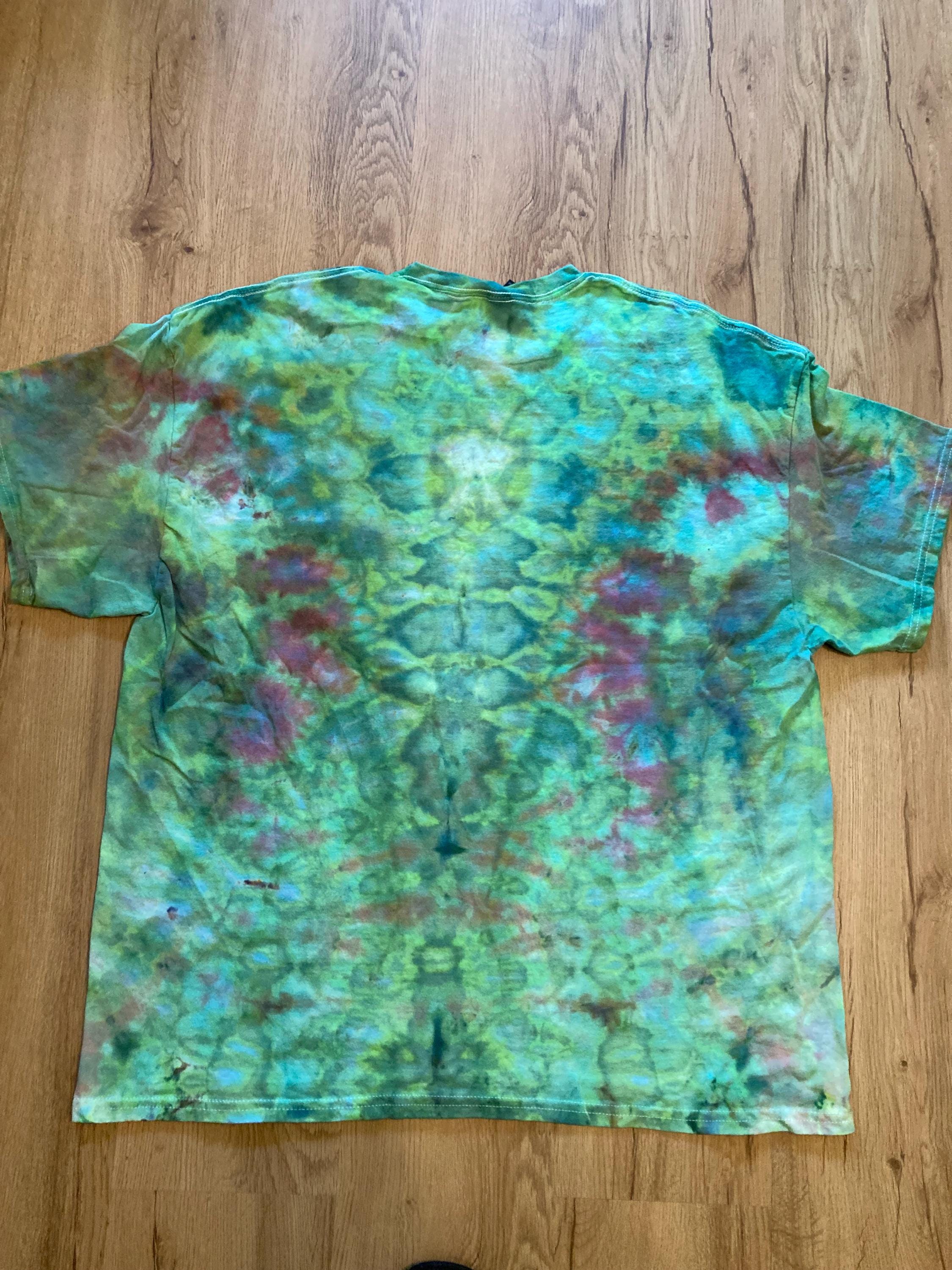 2Xl | Lotus Tie Dye Shirt | Psychedelic T Shirt | Galaxy Ice Dye Shirt | Festival Shirt | Mandala Psytrance Shirt | Geode Tie Dye
