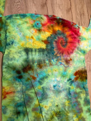 Large Shirt | Handmade Special Mandala Shirt | Trippy Tie Dye | Lotus Flower Shirt | Oversized Tee| Psychedelic Shirt | Long Sleeve Yoga Tee