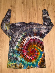 Large Shirt | Handmade Spiral Swirl Shirt | Trippy Tie Dye Tee | Lotus Flower Shirt | Oversized Tee | Psychedelic Shirt | Long Sleeve Yoga